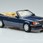 Mercedes 300 CE-24 A124 Cabriolet Nautical Blue Édition Limitée Norev 1:18