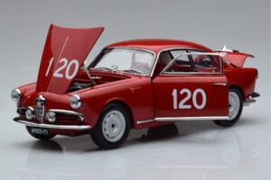 Alfa Romeo Giulietta SV #120 Mille Miglia 1956 Kyosho 1:18 08957A Métal Moulé — image 2 sur 9