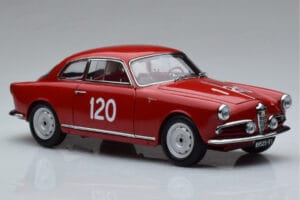 Alfa Romeo Giulietta SV #120 Mille Miglia 1956 Kyosho 1:18 08957A Métal Moulé — image 5 sur 9
