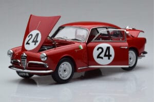 Alfa Romeo Giulietta SV #24 Targa Florio 1958 Kyosho 1:18 08957B Métal Moulé — image 2 sur 9