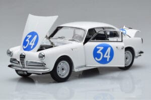 Alfa Romeo Giulietta SV #34 Targa Florio 1960 Kyosho 1:18 08957C Métal Moulé — image 2 sur 9