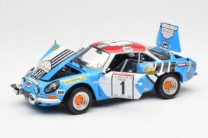 Alpine A110 1600S #1 Nicolas / Vial Winner Tour de Corse 1973 Kyosho 1:18 08485A Métal Moulé — image 2 sur 8