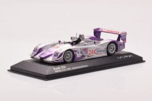 Audi R8 LMP900 #28 F. Biela / P. Kaffer / A. McNish 12 Hours of Sebring Winner 2004 Minichamps 1:43 4000412328 Métal Moulé — image 2 sur 4