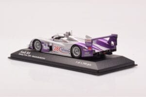 Audi R8 LMP900 #28 F. Biela / P. Kaffer / A. McNish 12 Hours of Sebring Winner 2004 Minichamps 1:43 4000412328 Métal Moulé — image 3 sur 4