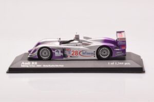 Audi R8 LMP900 #28 F. Biela / P. Kaffer / A. McNish 12 Hours of Sebring Winner 2004 Minichamps 1:43