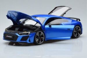 Audi R8 Performance Bleu Kengfai 1:18 VAKF-0355 Métal Moulé — image 2 sur 10