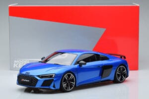 Audi R8 Performance Bleu Kengfai 1:18 VAKF-0355 Métal Moulé — image 10 sur 10