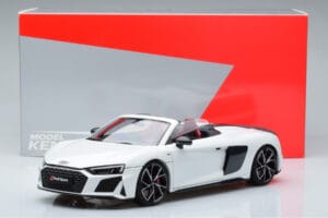 Audi R8 Spyder Performance Blanc Kengfai 1:18 VAKF-0351 Métal Moulé — image 11 sur 11