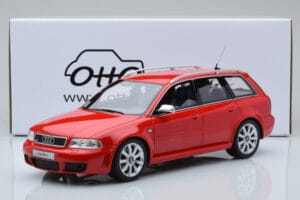 Audi RS4 B5 Avant Rouge Otto 1:18 OT1026B Résine — image 6 sur 6