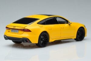 Audi RS7 C8 Sportback Jaune Vossen Rims Édition Limitée Kengfai 1:18 VAKF-0335 Métal Moulé — image 3 sur 8