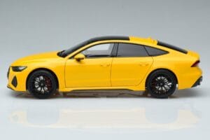 Audi RS7 C8 Sportback Jaune Vossen Rims Édition Limitée Kengfai 1:18 VAKF-0335 Métal Moulé — image 5 sur 8