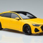 Audi RS7 C8 Sportback Jaune Vossen Rims Édition Limitée Kengfai 1:18 VAKF 0335 Métal Moulé - image 6 of 8