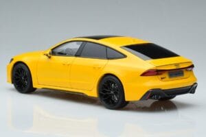 Audi RS7 C8 Sportback Jaune Vossen Rims Édition Limitée Kengfai 1:18 VAKF-0335 Métal Moulé — image 7 sur 8
