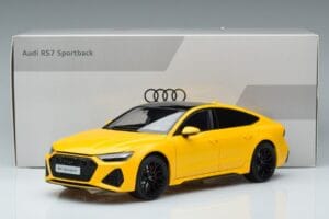 Audi RS7 C8 Sportback Jaune Vossen Rims Édition Limitée Kengfai 1:18 VAKF-0335 Métal Moulé — image 8 sur 8