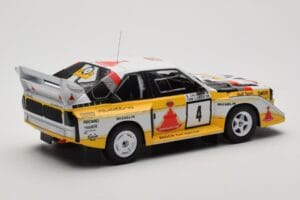 Audi Sport Quattro S1 E2 #4 S. Blomqvist / B. Cederberg Rally 1000 Lakes 1985 IXO 1:18 18RMC161A Métal Moulé — image 2 sur 6