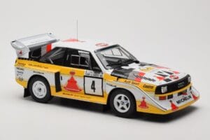 Audi Sport Quattro S1 E2 #4 S. Blomqvist / B. Cederberg Rally 1000 Lakes 1985 IXO 1:18 18RMC161A Métal Moulé — image 4 sur 6