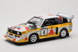 Audi Sport Quattro S1 E2 #4 S. Blomqvist / B. Cederberg Rally 1000 Lakes 1985 IXO 1:18 18RMC161A