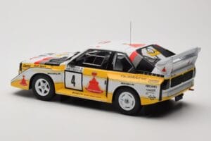 Audi Sport Quattro S1 E2 #4 S. Blomqvist / B. Cederberg Rally 1000 Lakes 1985 IXO 1:18 18RMC161A Métal Moulé — image 5 sur 6