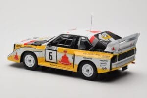 Audi Sport Quattro S1 E2 #6 H. Mikkola / A. Hertz Rally 1000 Lakes 1985 IXO 1:18 18RMC161B Métal Moulé — image 5 sur 6