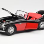 Austin-Healey 3000 Mk I Spider Noir Rouge Kyosho 1:18 08141KR - image 2 of 8