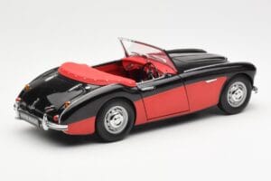 Austin-Healey 3000 Mk I Spider Noir Rouge Kyosho 1:18 08141KR Métal Moulé — image 3 sur 8