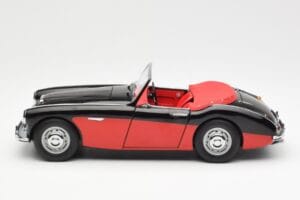 Austin-Healey 3000 Mk I Spider Noir Rouge Kyosho 1:18 08141KR Métal Moulé — image 4 sur 8