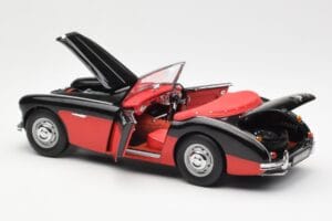 Austin-Healey 3000 Mk I Spider Noir Rouge Kyosho 1:18 08141KR Métal Moulé — image 5 sur 8