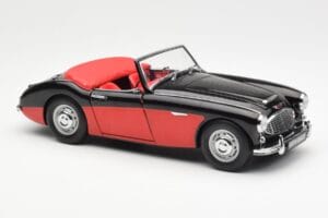 Austin-Healey 3000 Mk I Spider Noir Rouge Kyosho 1:18 08141KR Métal Moulé — image 6 sur 8