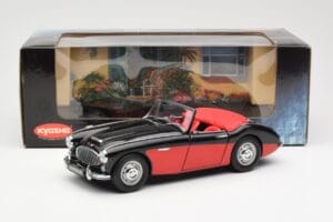 Austin-Healey 3000 Mk I Spider Noir Rouge Kyosho 1:18 08141KR Métal Moulé — image 8 sur 8