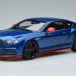 Bentley Continental GT Speed Black Edition Bleu GT Spirit 1:18 KJ006 Résine