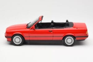 BMW 318i E30 Cabriolet Rouge Norev 1:18 183210 Métal Moulé — image 3 sur 6