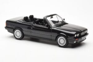 BMW 325i E30 Cabriolet Noir Métallique Norev 1:18 183211 Métal Moulé — image 4 sur 6
