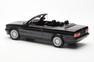BMW 325i E30 Cabriolet Noir Métallique Norev 1:18 183211 Métal Moulé — image 5 sur 6