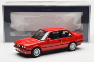 BMW 325i E30 Rouge Norev 1:18 183202 Métal Moulé — image 6 sur 6