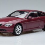 BMW 645Ci E63 Rouge Foncé Kyosho 1:18 08701CR Métal Moulé