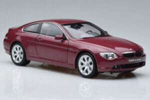 BMW 645Ci E63 Rouge Foncé Kyosho 1:18 08701CR Métal Moulé — image 5 sur 7