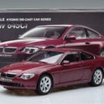 BMW 645Ci E63 Rouge Foncé Kyosho 1:18 08701CR Métal Moulé - image 7 of 7