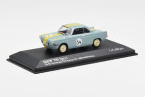 BMW 700 Sport #64 Hulbusch / Stausberg 12 Hours of Nurburgring 1961 Minichamps 1:43 400612364 Métal Moulé — image 2 sur 4