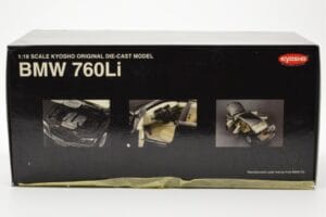BMW 760Li E66 Noir Kyosho 1:18 08572BK Métal Moulé — image 8 sur 9