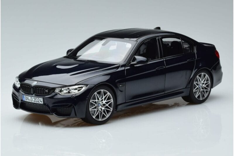 BMW M3 F80 Competition Bleu Norev 1:18 183236 Métal Moulé