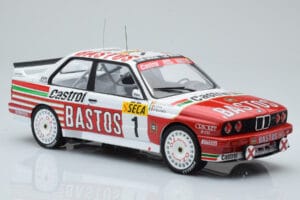 BMW M3 E30 Bastos #1 R. Ravaglia / E. Pirro / E. Van de Poele 24 Hours of Spa 1991 IXO 1:18 18RMC081A Métal Moulé — image 4 sur 6