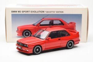 BMW M3 E30 Sport Evolution Cecotto Edition Rouge AUTOart 1:18 70566 Métal Moulé — image 8 sur 8