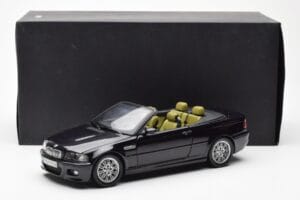 BMW M3 E46 Cabriolet Noir Kyosho 1:18 80430024431 Métal Moulé — image 8 sur 8