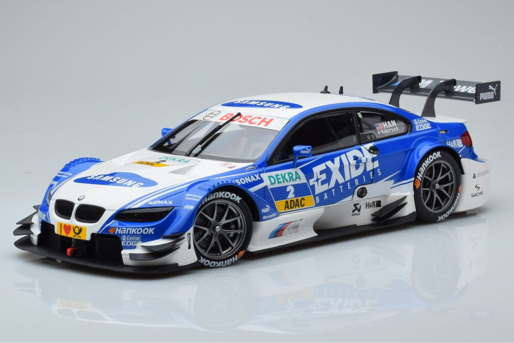 BMW M3 #2 BMW Team RMG A.J. Hand DTM 2012 Minichamps 1:18 100122202 Métal Moulé