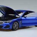 BMW M850i G15 Bleu Métallisé Norev 1:18 183286 Métal Moulé - image 2 of 7