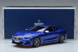 BMW M850i G15 Bleu Métallisé Norev 1:18 183286 Métal Moulé — image 7 sur 7