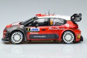 Citroen C3 WRC #9 S. Lefebvre / G. Moreau Tour de Corse 2017 Norev 1:18 181633 Métal Moulé — image 3 sur 6