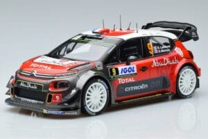 Citroen C3 WRC #9 S. Lefebvre / G. Moreau Tour de Corse 2017 Norev 1:18 181633 Métal Moulé