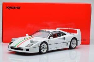 Ferrari F40 Blanc Nacré Italy Kyosho 1:18 08416PWT-G Métal Moulé — image 8 sur 8