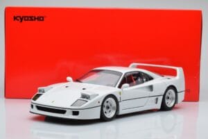 Ferrari F40 Blanc Nacré Kyosho 1:18 08416PW-G Métal Moulé — image 8 sur 8